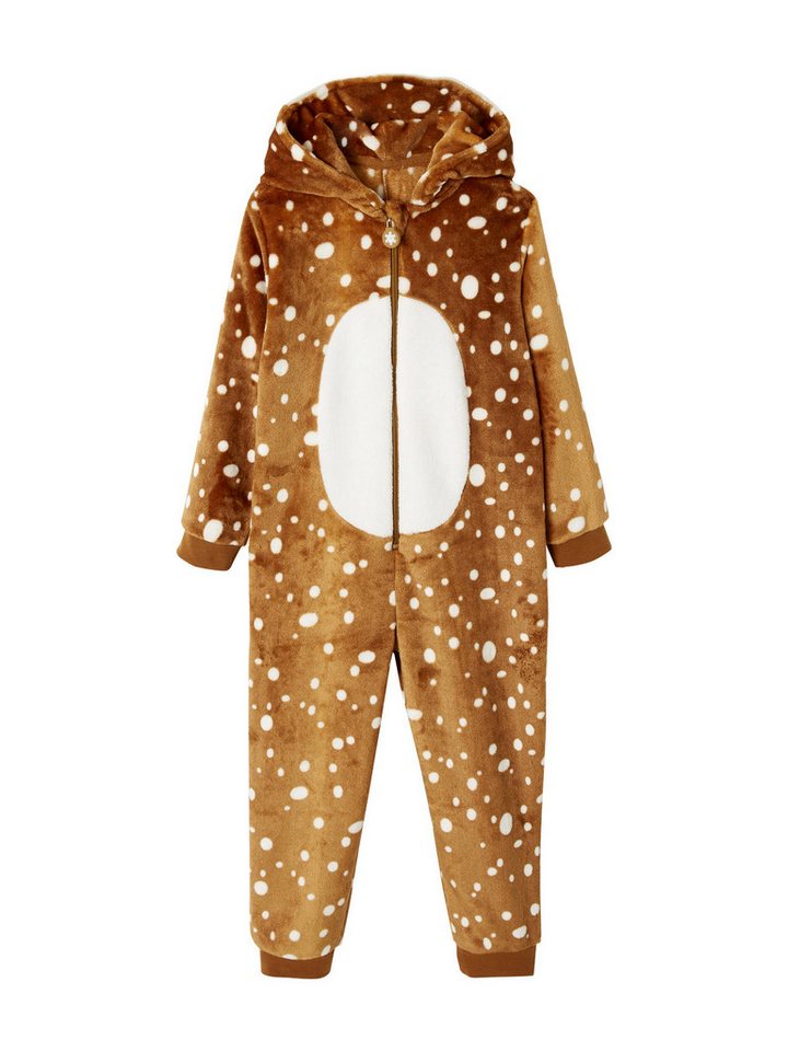 vertbaudet Schlafanzug Mädchen Plüsch-Overall, Onesie RENTIER vertbaudet Schlafanzug Mädchen Plüsch-Overall, Onesie RENTIER von vertbaudet