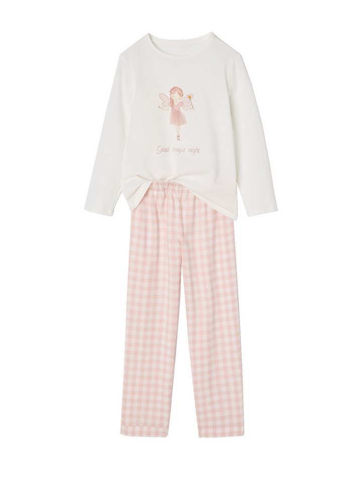 vertbaudet Schlafanzug Mädchen Flanell-Schlafanzug BALLERINA vertbaudet Schlafanzug Mädchen Flanell-Schlafanzug BALLERINA von vertbaudet
