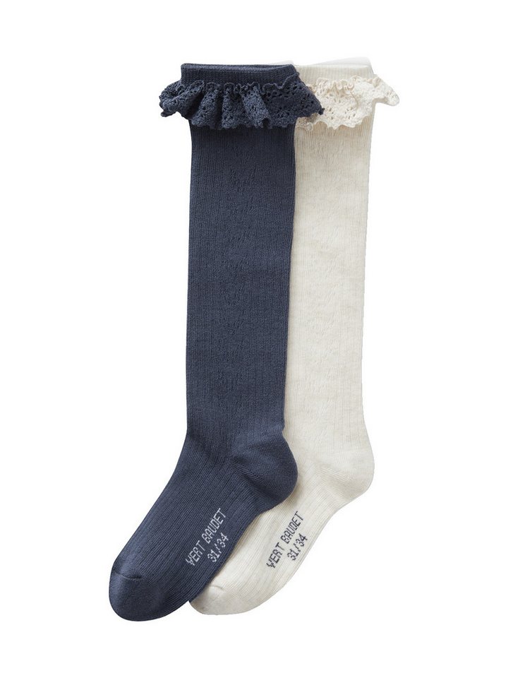 vertbaudet Socken 2er-Pack Mädchen Strümpfe, Ajourstrick/Spitze 2er-Pack vertbaudet Socken 2er-Pack Mädchen Strümpfe, Ajourstrick/Spitze 2er-Pack von vertbaudet