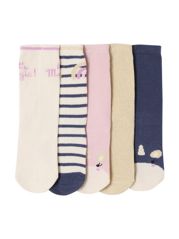 vertbaudet Socken Socken EINHORN, Kinder 5er-Pack von vertbaudet