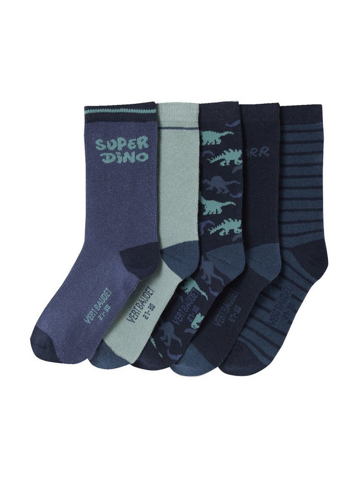 vertbaudet Socken Socken SUPER DINO, Kinder 5er-Pack von vertbaudet