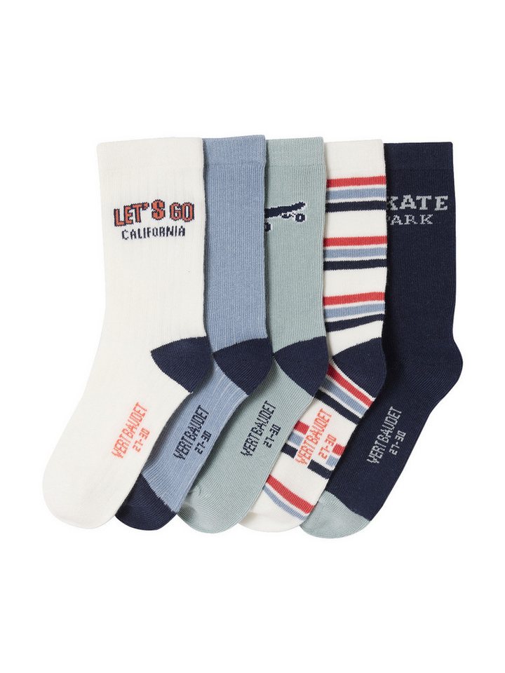 vertbaudet Socken Socken SKATEBOARD, Kinder 5er-Pack von vertbaudet