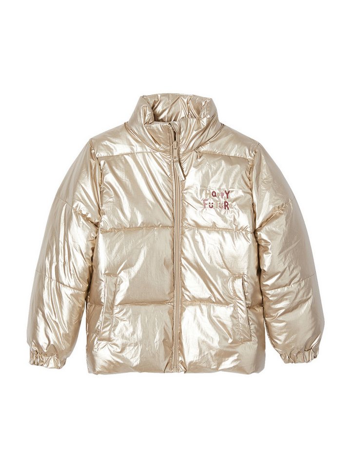vertbaudet Steppjacke Mädchen Light-Steppjacke in Metallic-Optik von vertbaudet