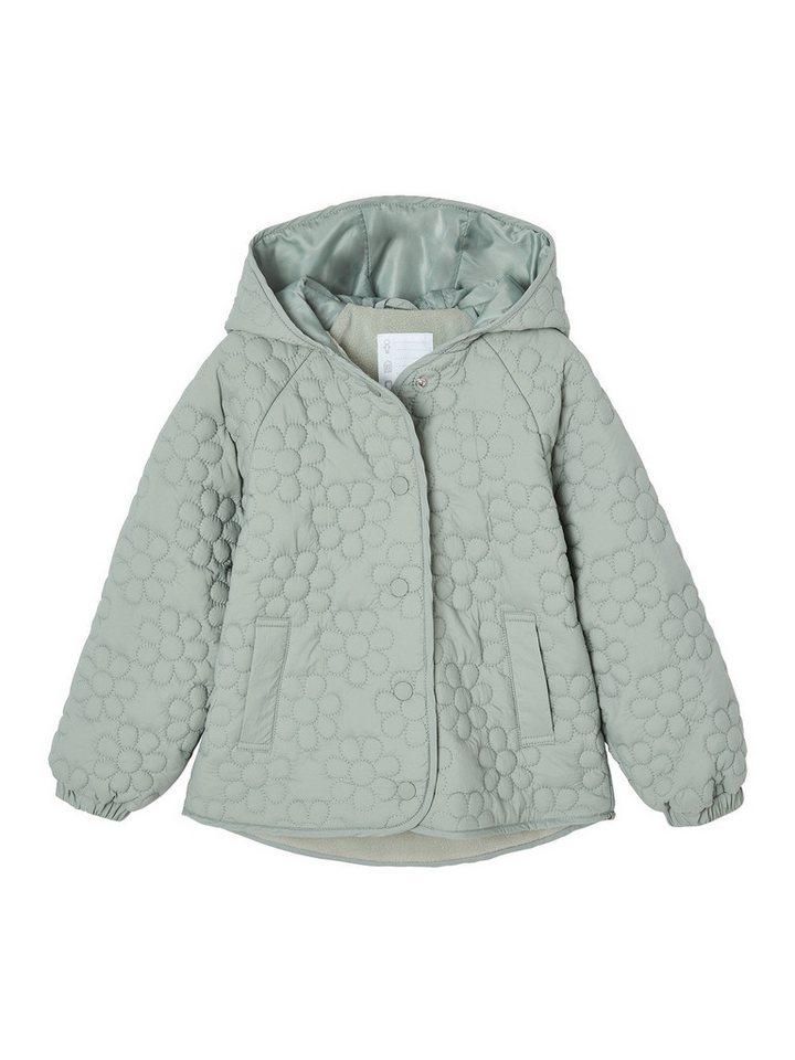 vertbaudet Steppjacke Mädchen Light-Steppjacke mit Blumenmuster von vertbaudet