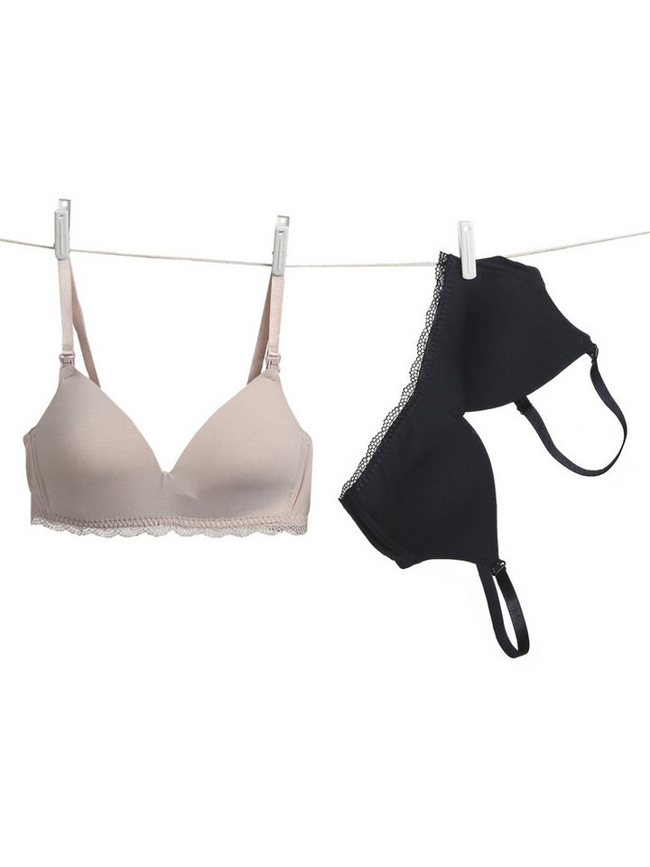 vertbaudet Still-BH 2Er-Pack Bügellose Still-Bhs Aus Bambusvikose von vertbaudet