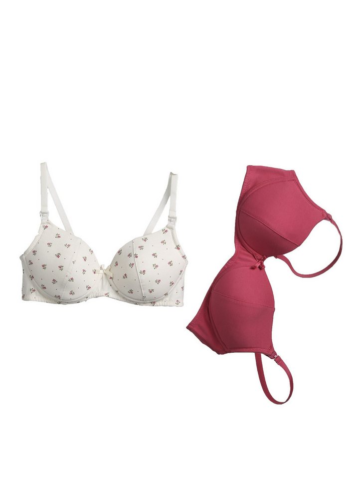 vertbaudet Still-BH Still-BHs ohne Bügel, Bio-Baumwolle 2er-Pack von vertbaudet