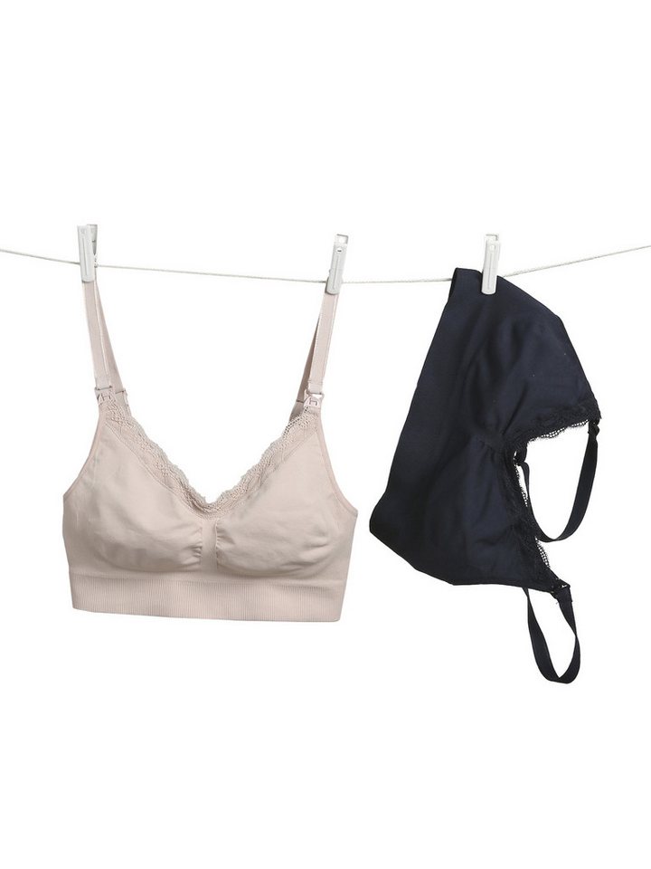 vertbaudet Still-BH 2er-Pack, Spitze, Stillöffnung von vertbaudet