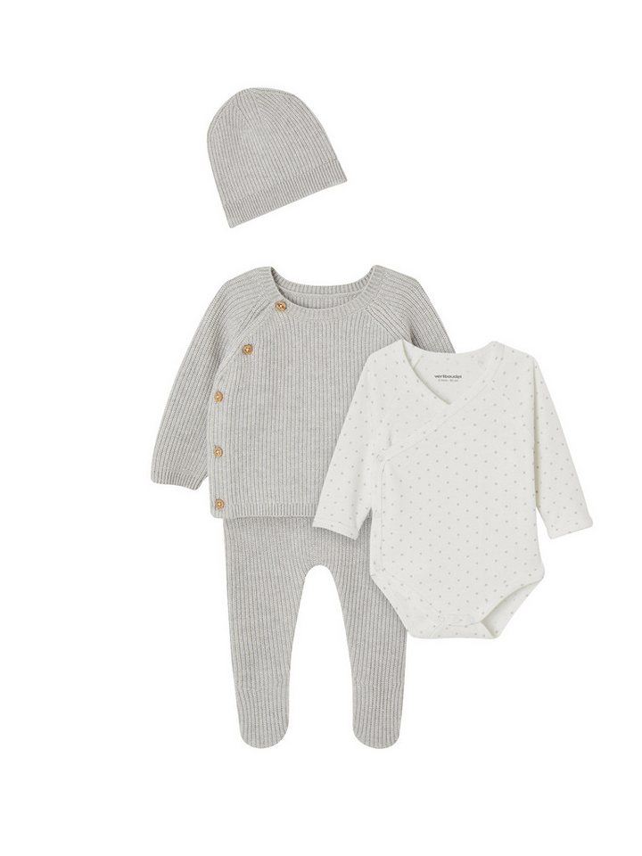 vertbaudet Strampler Unisex Baby-Set, 4 Teile 4er-Pack von vertbaudet