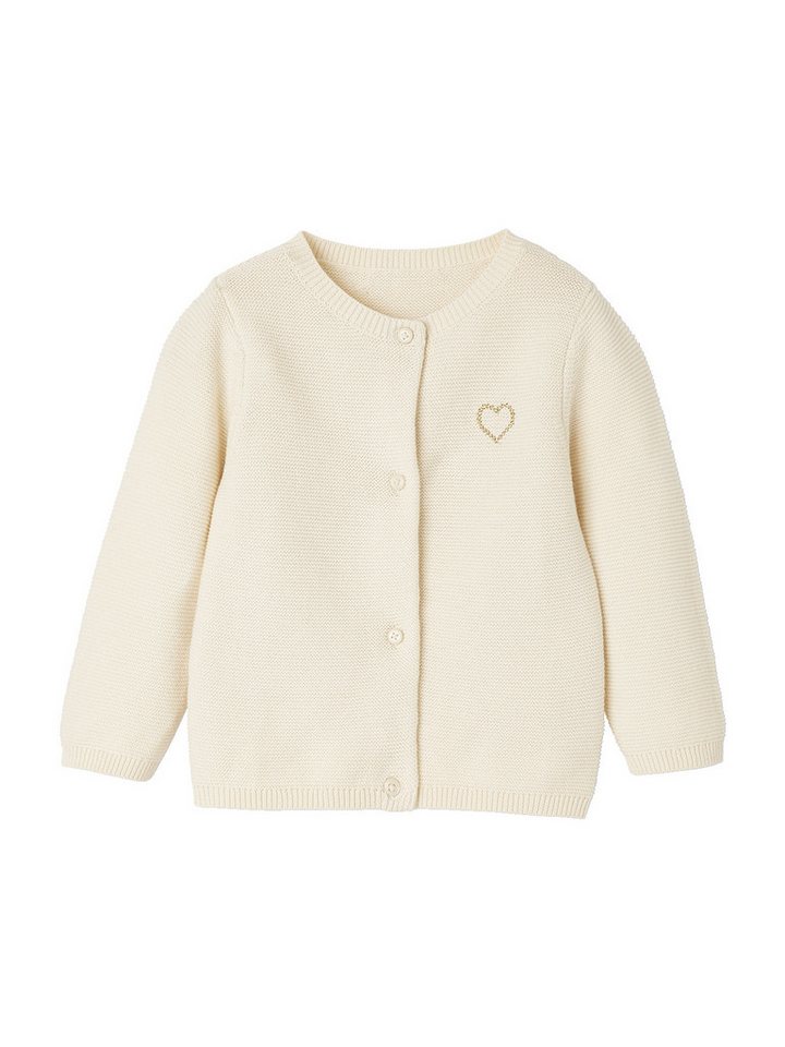 vertbaudet Strickjacke Baby Strickjacke Herz BASIC Stickerei vertbaudet Strickjacke Baby Strickjacke Herz BASIC Stickerei von vertbaudet