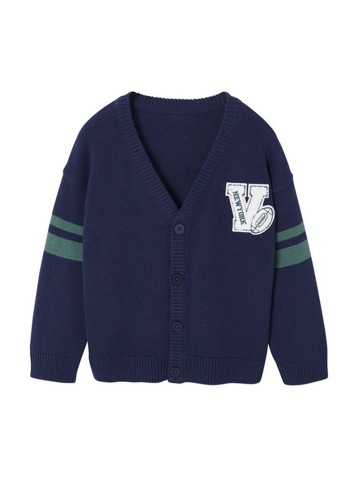 vertbaudet Strickjacke Jungen Cardigan mit V-Ausschnitt von vertbaudet