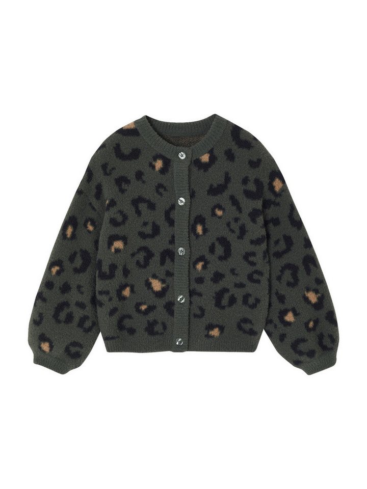 vertbaudet Strickjacke Flauschige Mädchen Strickjacke mit Tiermotiven von vertbaudet