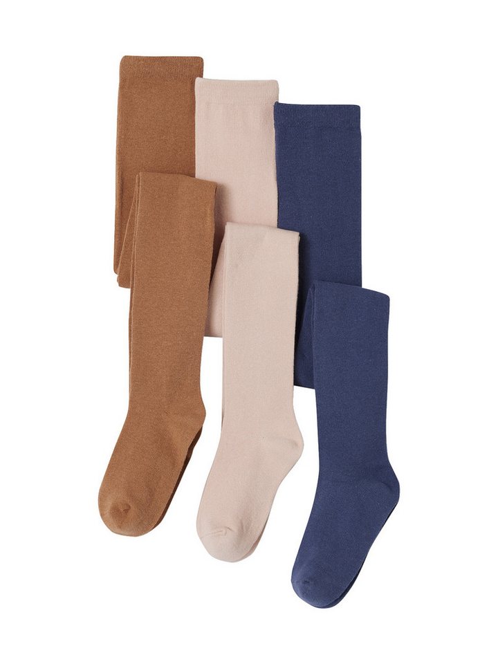 vertbaudet Strumpfhose Mädchen Strumpfhosen BASIC 3er-Pack von vertbaudet