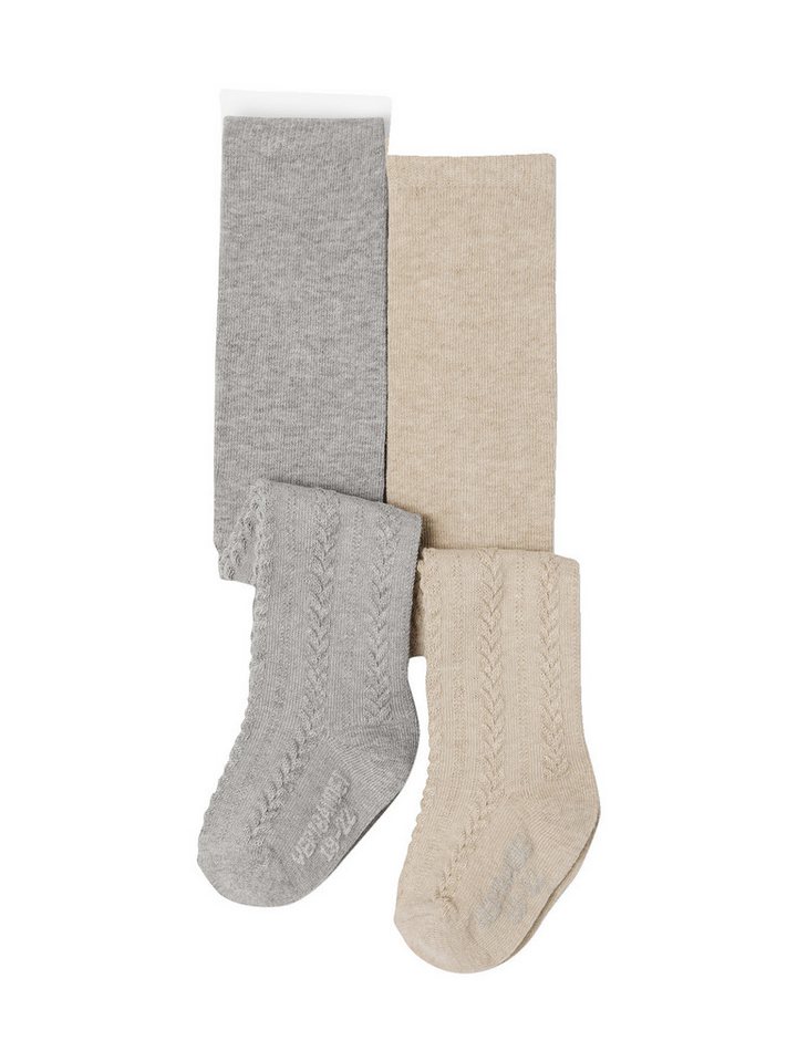 vertbaudet Strumpfhose Mädchen Baby Strumpfhosen Ajourstrick 2er-Pack von vertbaudet