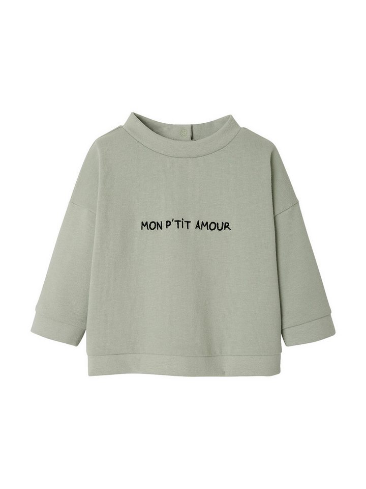 vertbaudet Sweatjacke Baby Sweatshirt MON P'TIT AMOUR von vertbaudet