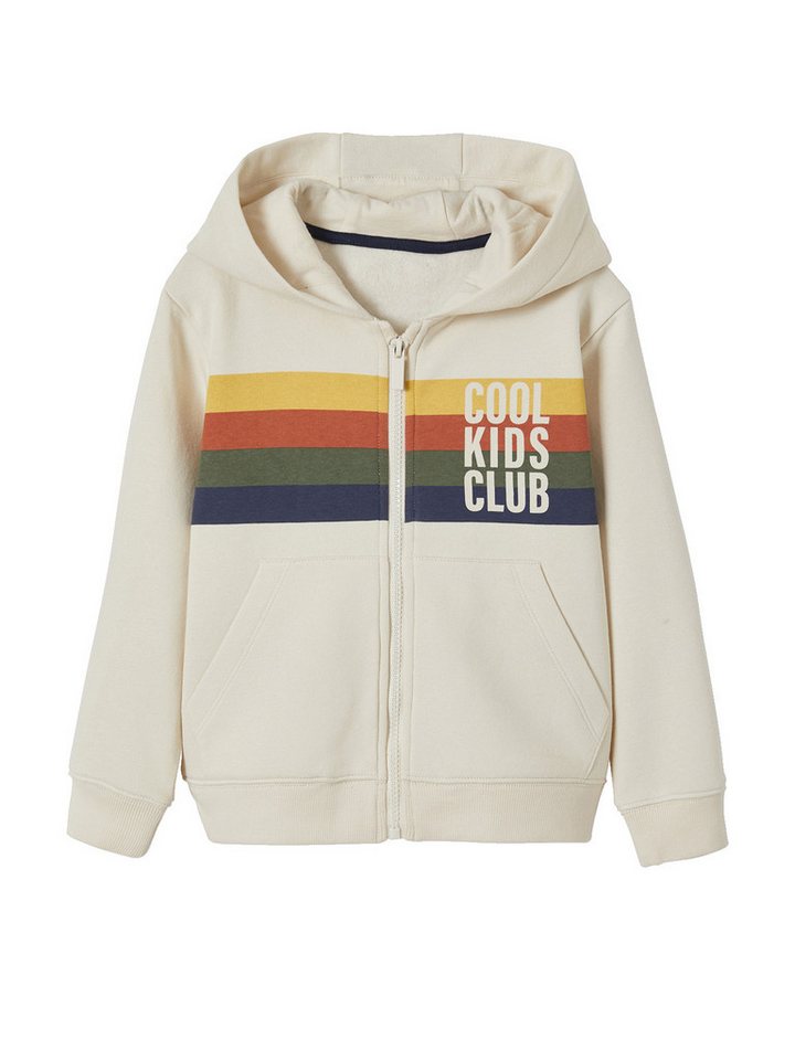 vertbaudet Sweatjacke Jungen Kapuzensweatjacke COOL KIDS CLUB von vertbaudet