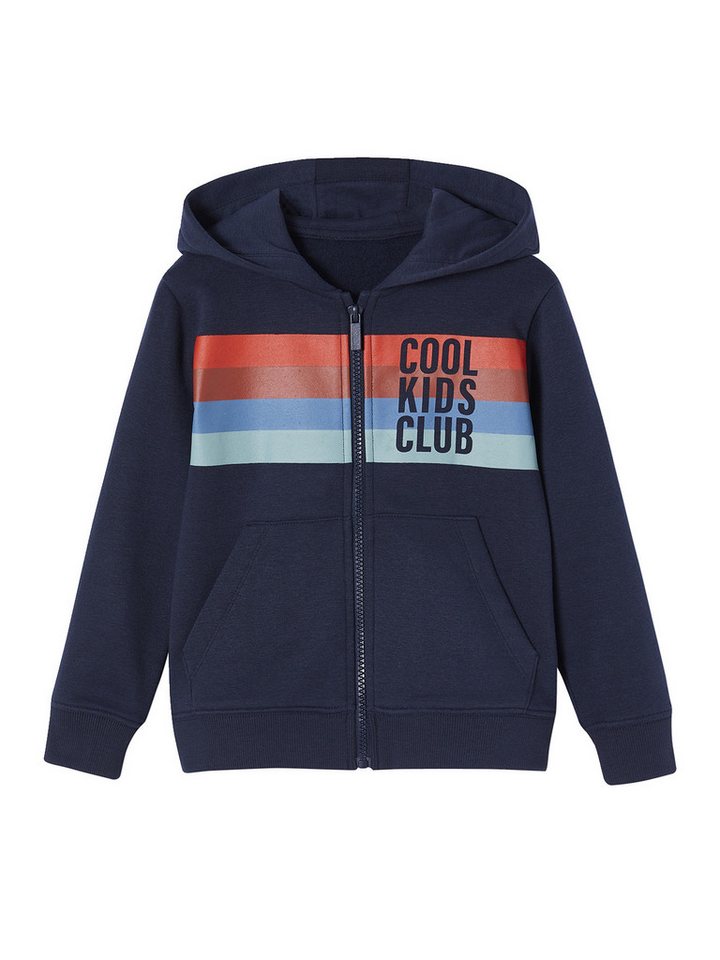 vertbaudet Sweatjacke Jungen Kapuzensweatjacke COOL KIDS CLUB von vertbaudet