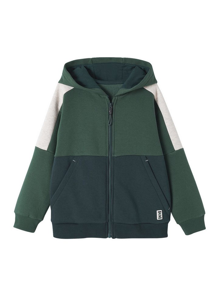 vertbaudet Sweatjacke Jungen Kapuzensweatjacke von vertbaudet