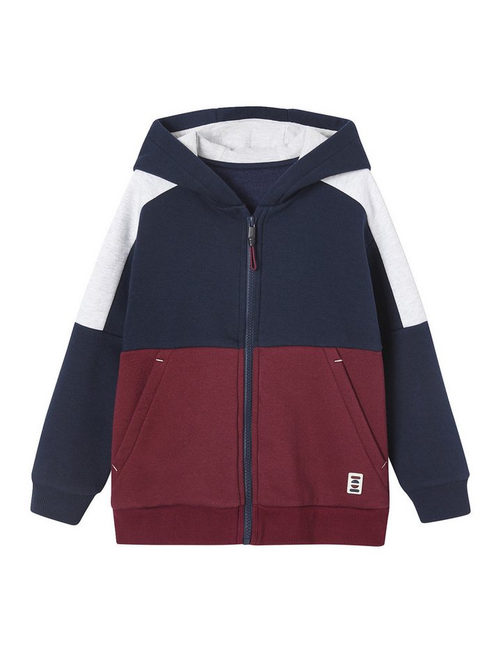vertbaudet Sweatjacke Jungen Kapuzensweatjacke von vertbaudet