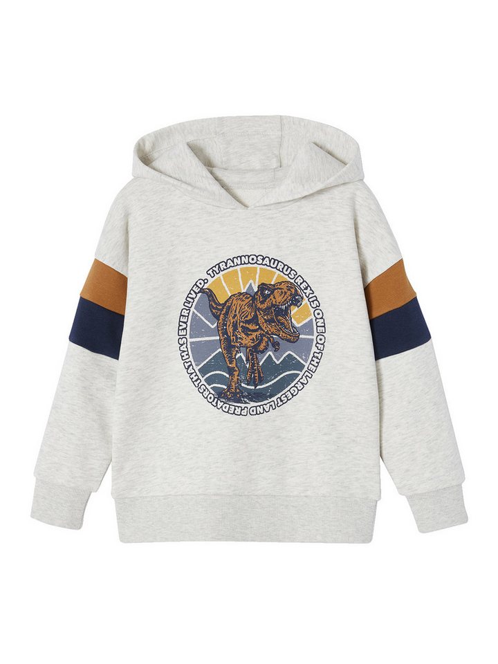 vertbaudet Sweatjacke Jungen Kapuzensweatshirt mit Colorblock-Ärmeln von vertbaudet