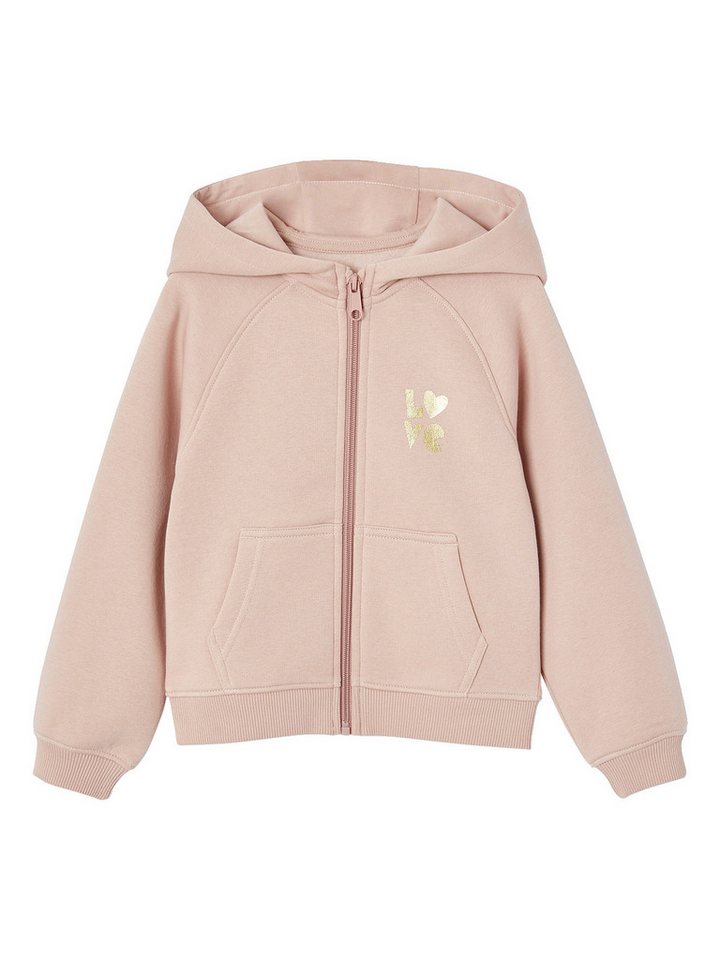 vertbaudet Sweatjacke Mädchen Kapuzensweatjacke für Sport und Freizeit Recycling-Polyester von vertbaudet