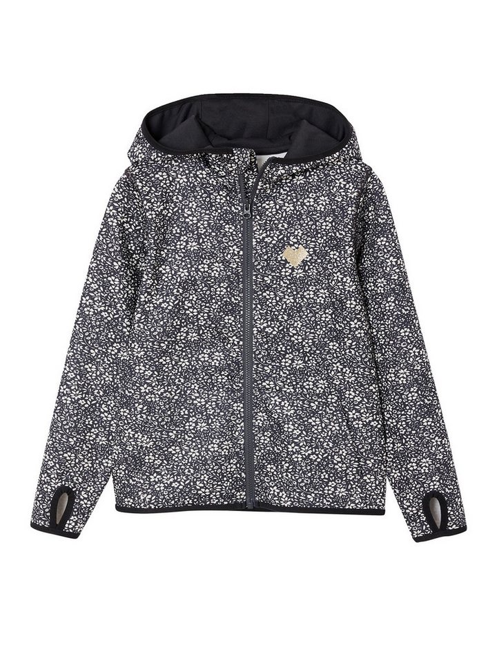 vertbaudet Sweatjacke Mädchen Sportjacke, Kapuze Reiverschluss mit Kinnschutz von vertbaudet