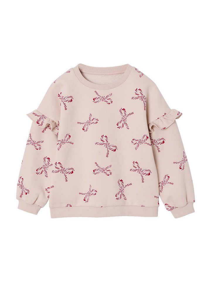 vertbaudet Sweatjacke Mädchen Weihnachts-Sweatshirt mit Volantärmeln vertbaudet Sweatjacke Mädchen Weihnachts-Sweatshirt mit Volantärmeln von vertbaudet