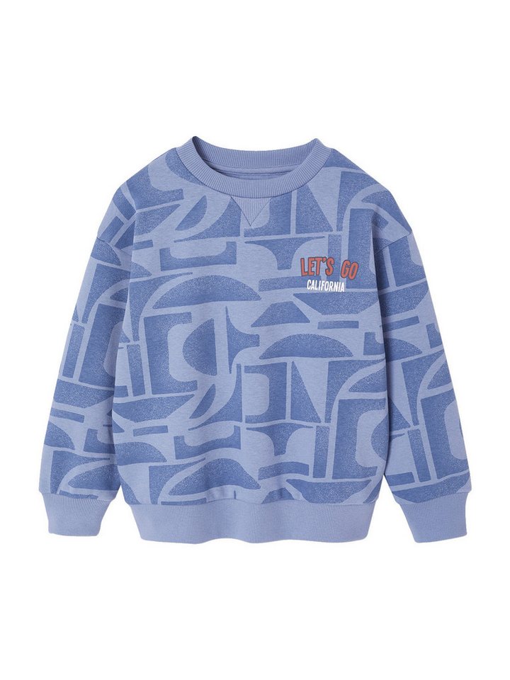 vertbaudet Sweatjacke Jungen Sweatshirt HAPPY LA mit Recycling-Polyester vertbaudet Sweatjacke Jungen Sweatshirt HAPPY LA mit Recycling-Polyester von vertbaudet