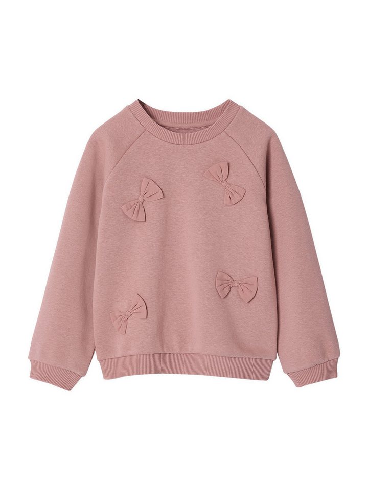 vertbaudet Sweatjacke Sweatshirt mit Schleifen-Applikationen für Mädchen vertbaudet Sweatjacke Sweatshirt mit Schleifen-Applikationen für Mädchen von vertbaudet