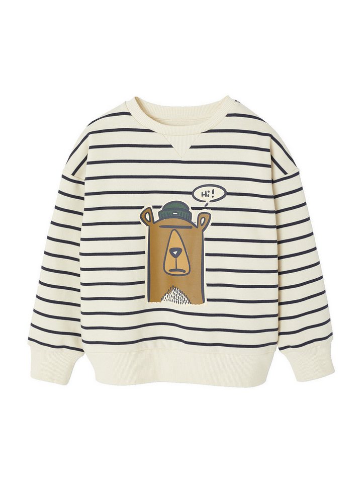 vertbaudet Sweatjacke Sweatshirt mit Hundemotiv für Jungen vertbaudet Sweatjacke Sweatshirt mit Hundemotiv für Jungen von vertbaudet