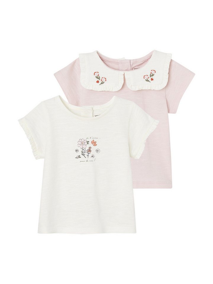 vertbaudet T-Shirt 2er-Pack Baby T-Shirts aus von vertbaudet