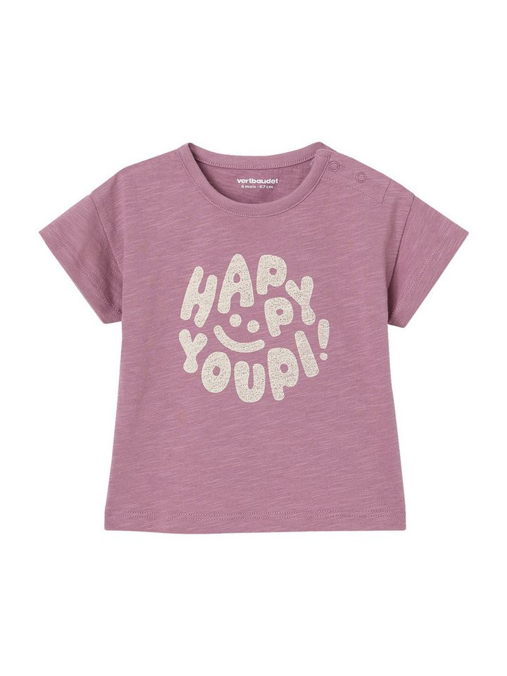 vertbaudet T-Shirt Bio-Kollektion: Baby T-Shirt HAPPY YOUPI von vertbaudet