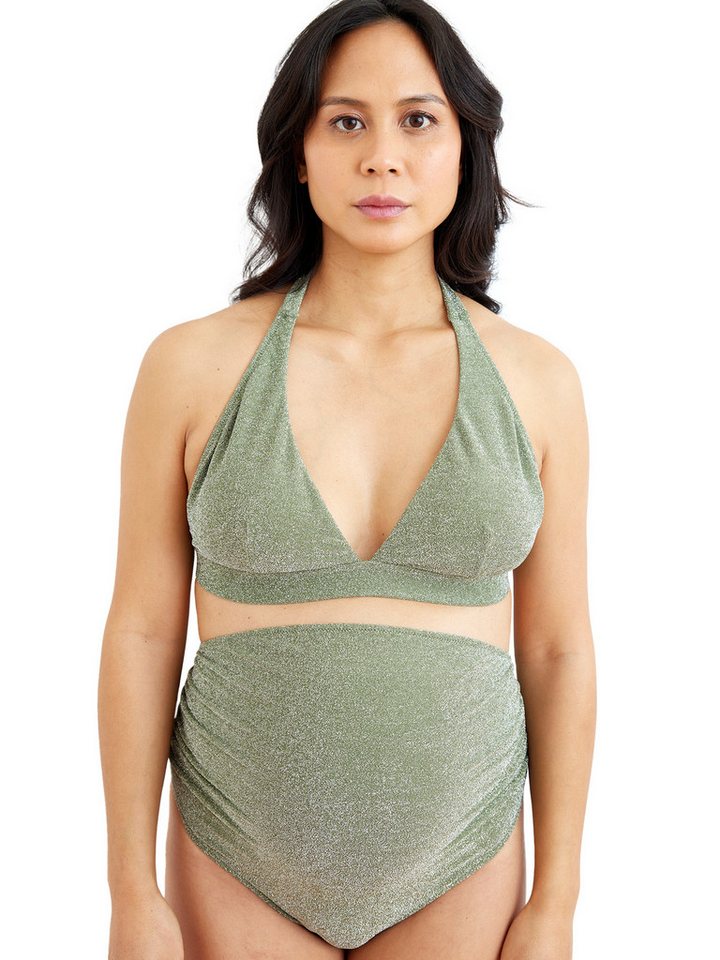 vertbaudet Umstandsbadeanzug Umstands-Bikini in Glanzoptik von vertbaudet