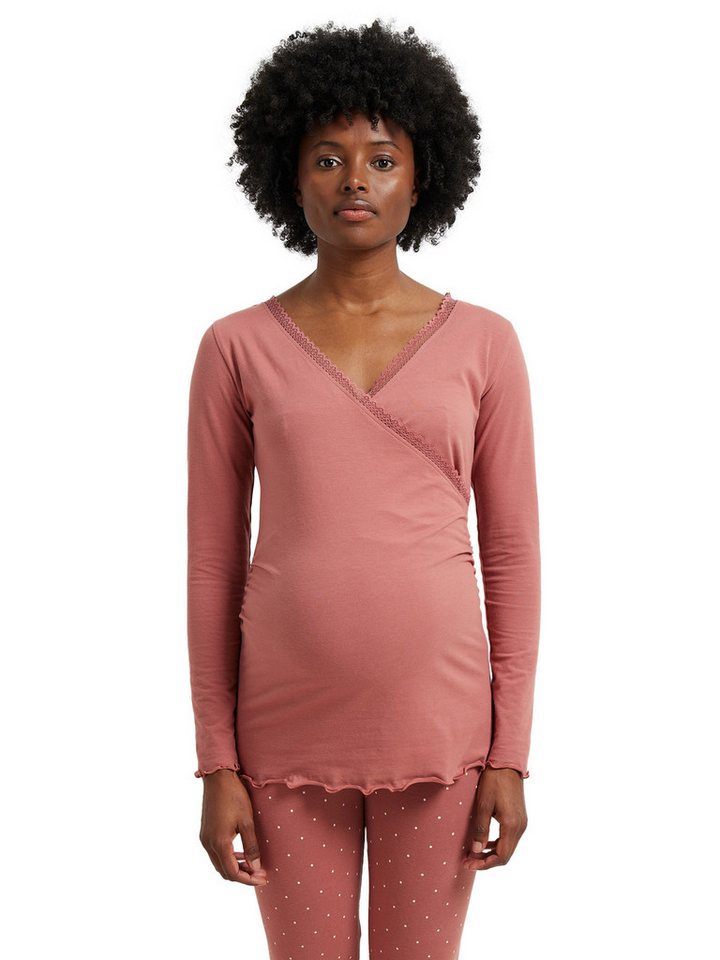 vertbaudet Umstandspyjama Bio-Baumwolle, Spitzendetails von vertbaudet