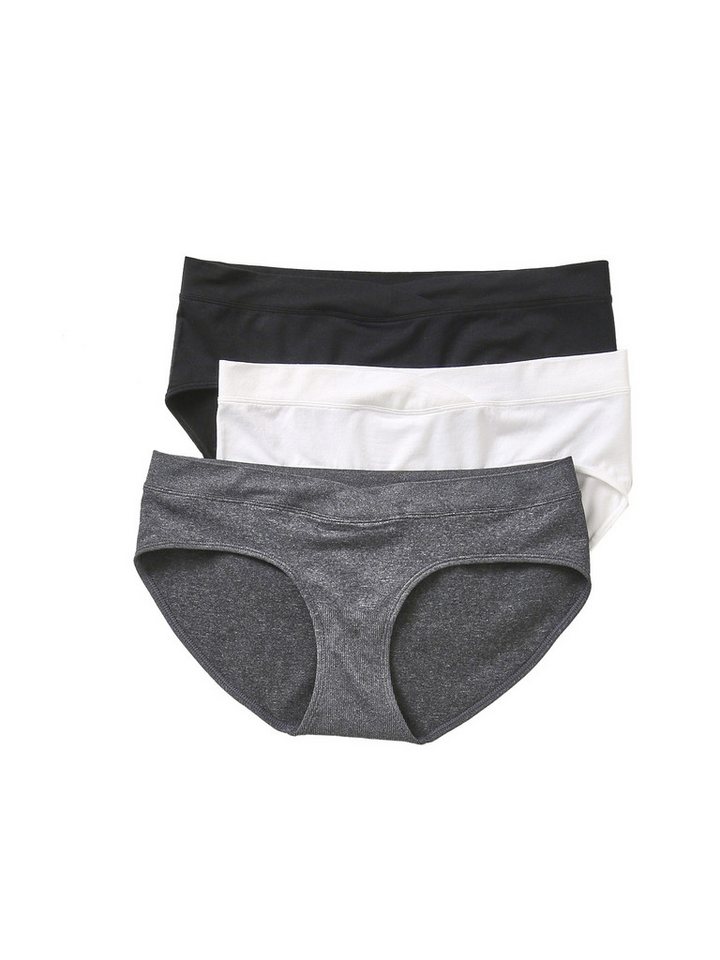 vertbaudet Umstandsslip Nahtlose Umstands-Shorty 3er-Pack aus Mikrofaser von vertbaudet