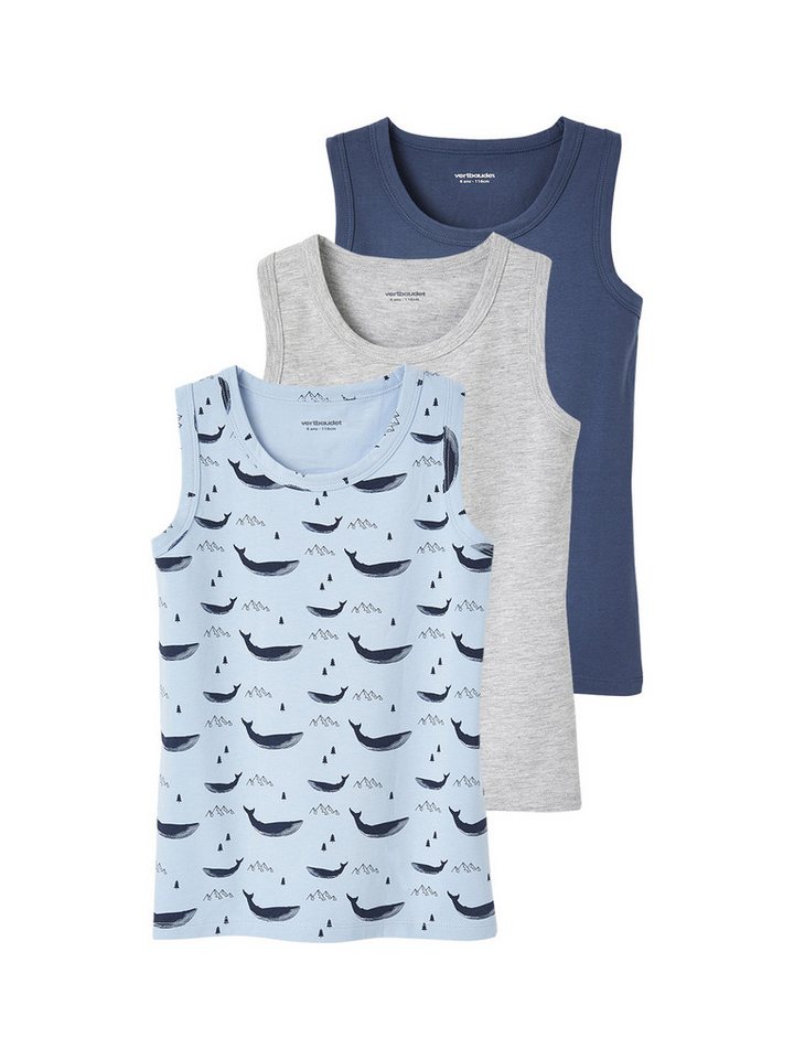 vertbaudet Unterhemd 3er-Pack Jungen Unterhemden BASIC von vertbaudet