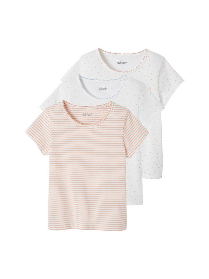 vertbaudet Unterhemd 3er-Pack Mädchen T-Shirts BASIC von vertbaudet