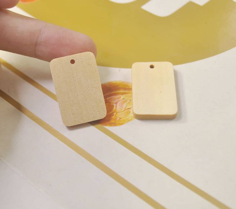 12 Diy Unfertige Laser Geschnittene Holzanhänger, Naturholz Ohrringe Rohlinge, Schmuck, Holzformen, Holz Abgerundete Rechteckform, 30 X 20 Mm von verycraft