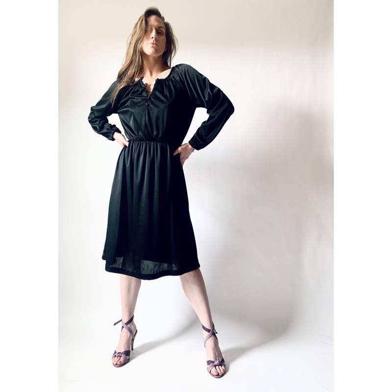 Vintage 1970Er Kleid Schwarzes Transparentes Hemdkleid Von Montgomery Ward Vintage 1970Er Kleid Schwarzes Transparentes Hemdkleid Von Montgomery Ward von vestigesvintage