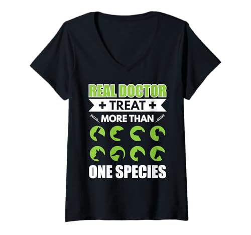 Damen Tierarzt Spruch Lustiger Tierarzt T-Shirt mit V-Ausschnitt Damen Tierarzt Spruch Lustiger Tierarzt T-Shirt mit V-Ausschnitt von veterinarian animal doctor animal helper
