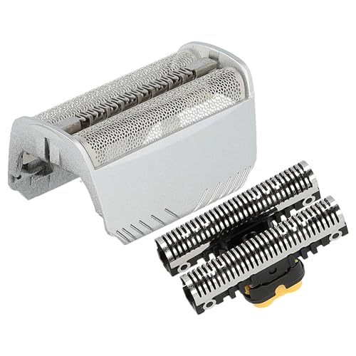 vhbw Kombi-Pack Scherteil Ersatz für Braun 30B, 30B Mul, 30S für Elektrorasierer, Folie + Messerblock, silber von vhbw