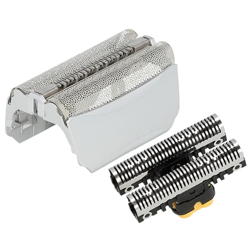 vhbw Kombi-Pack Scherteil kompatibel mit Braun 8991, 8998, 8995, Contour, Contour Pro Elektrorasierer, Folie + Messerblock, silber von vhbw