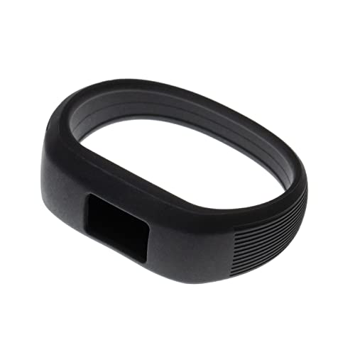 vhbw TPE Ersatz Armband Kinder kompatibel mit Garmin Vivofit 3, JR, JR2 Fitnessuhr, Smartwatch - schwarz von vhbw