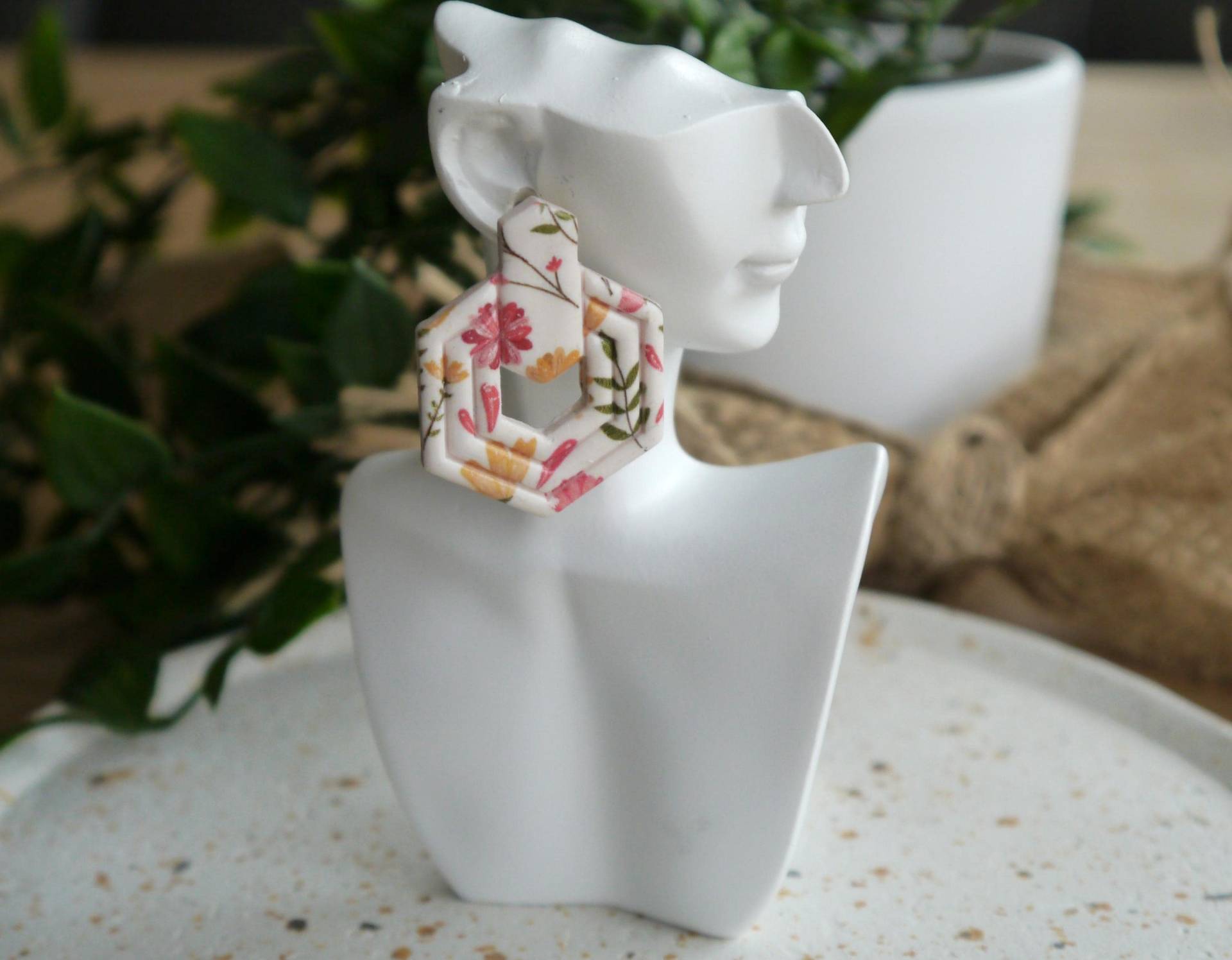 Ohrringe Aus Polymer Clay Mit Floralem Motiv, Frühlingsblumen - Handgemacht, Absolutes Einzelstück Ohrringe Aus Polymer Clay Mit Floralem Motiv, Frühlingsblumen - Handgemacht, Absolutes Einzelstück von viKreativDesign