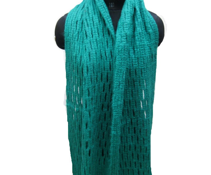 strickschal/ Schal/ Schallplatte/ Unisex Blauer Wollschal/ Geschenkschal/ Geschenkartikel von vibrantscarves