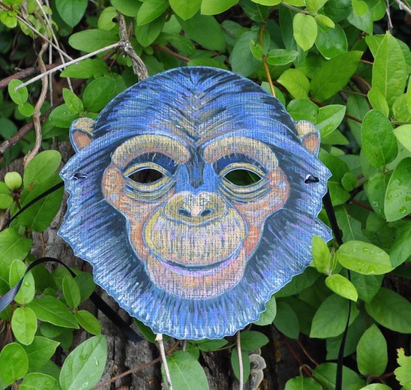 Schimpanse Maske von vickismithart