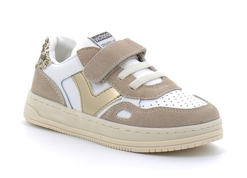 Victoria, seul Tira Serraje Glitter et Details en Suede Sneaker, Platino, 35 EU Schmal Victoria, seul Tira Serraje Glitter et Details en Suede Sneaker, Platino, 35 EU Schmal von victoria