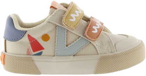 Victoria, Tribu Tiras Print Multicolor, Klettverschluss Sneaker, beige, 35 EU Schmal von victoria