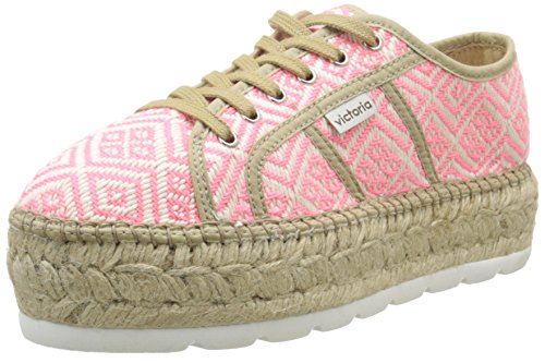 Victoria Basket Etnico Plataforma Yute, Damen Sneaker Rosa (43 Fucsia) 36 von victoria