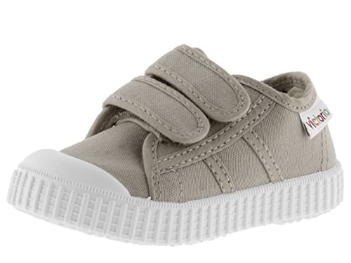 victoria Unisex – Kinder Low-top 136606-KIDS Low-TOP 1915 Canvas & Klettverschluss BEIGE 26 von victoria