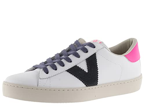 Victoria Damen Berlin Piel & Neon Sneaker, Fuchsia, 35 EU von victoria